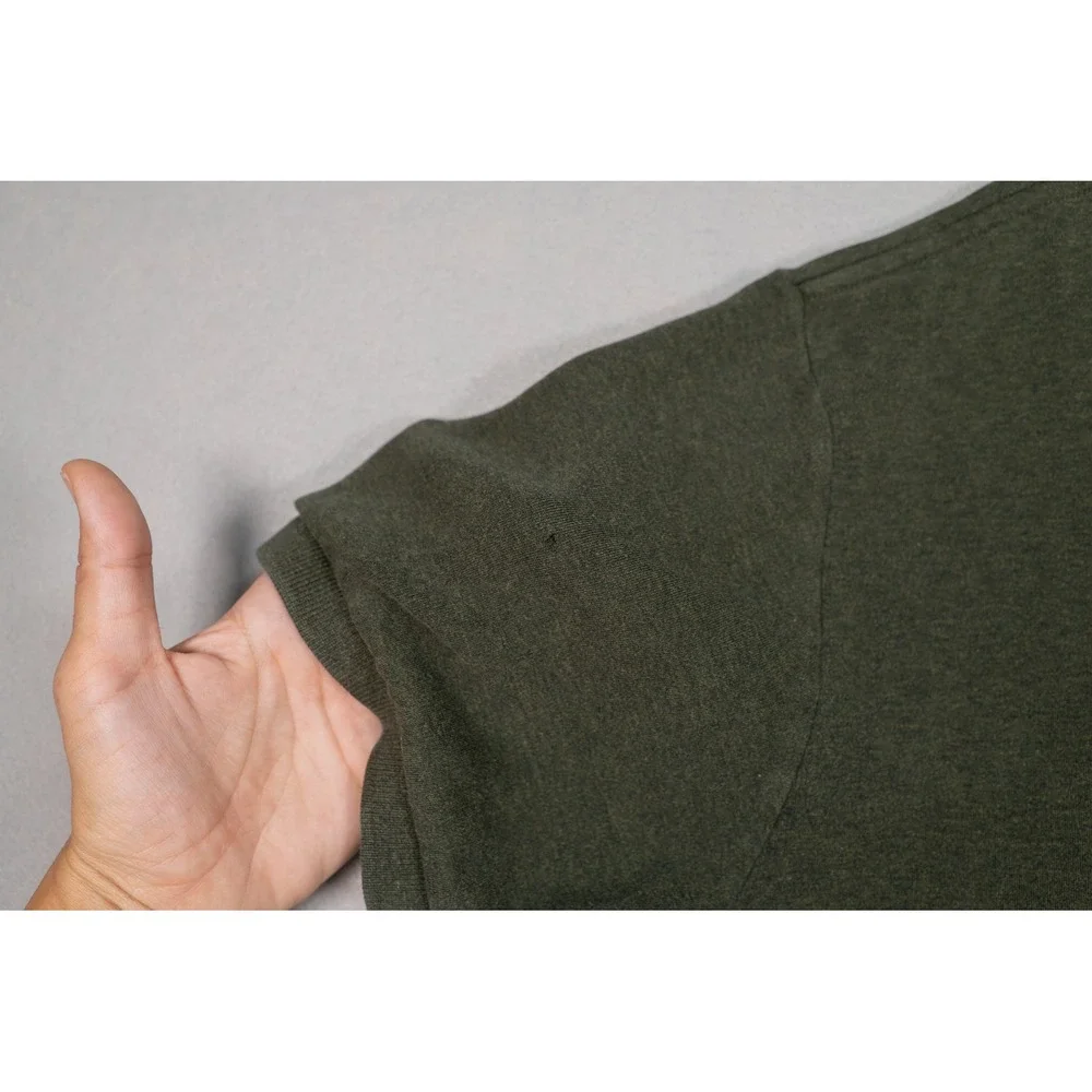 Polo Ralph Lauren Mens Medium Olive Green Heather Short Sleeve Polo Shirt USA